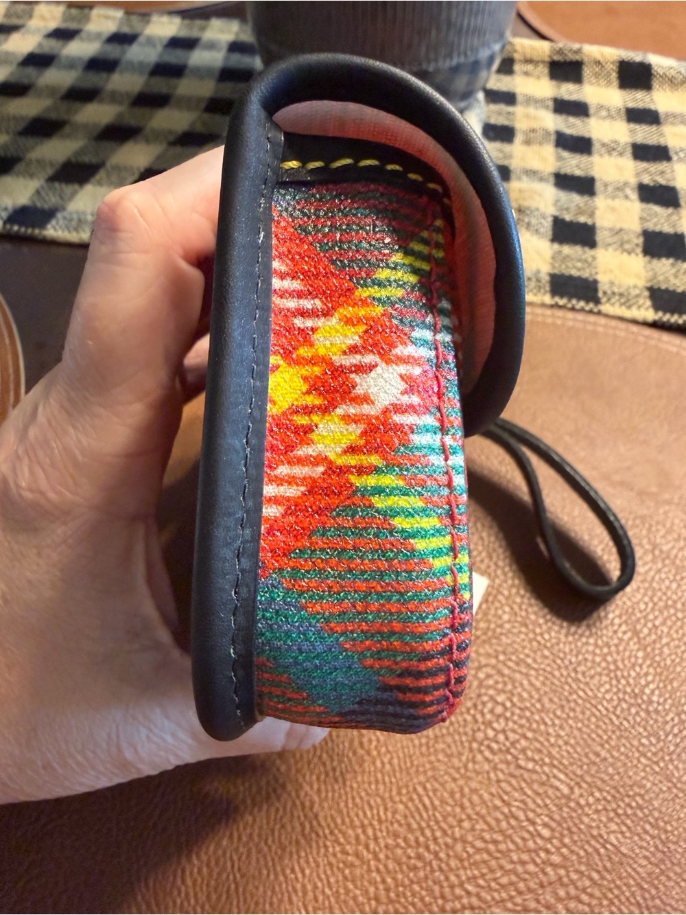 Dooney & Bourke Red Tartan Small Wristlet NWT - Picture 8 of 10